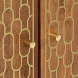 Side Cabinet 60x33x75 cm Solid Wood Mango 358286