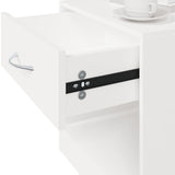 ZNTS Nightstand 2 pcs with Drawer White 242547