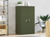 Storage Cabinet Olive Green 60 x 40 x 140 cm Steel 891740