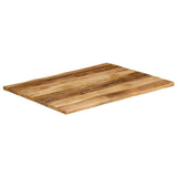 Table Top Live Edge 90x80x2.5 cm Solid Wood Rough Mango 370675