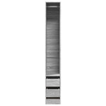 Wardrobe Grey Sonoma 30x50x200 cm Engineered Wood 3307743