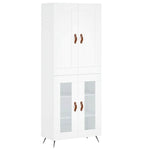 Highboard White 69.5x34x180 cm Engineered Wood 3199593