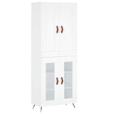 Highboard White 69.5x34x180 cm Engineered Wood 3199593