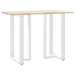 ZNTS Bar Table Legs T-Shaped 2 pcs White 60x35x cm Steel 4013093