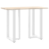 ZNTS Bar Table Legs T-Shaped 2 pcs White 60x35x cm Steel 4013093