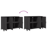 Sideboard Black 100.5x39x72 cm Steel 846680