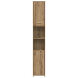 4 Piece Bathroom Furniture Set Artisan Oak Engineered Wood 3328554