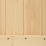 Sliding Door with Hardware Set 90x210 cm Solid Wood Pine 3203164