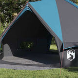 Teepee Tent 8-Person with Roof Blue and Grey 490 x 410 x 210 cm 42004069