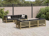 7 Piece Garden Sofa Set Impregnated Wood Pine 3299300