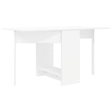 Dinning Table 138 x 70 x 73.5 cm Engineered Wood White 8006071