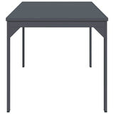 Patio Table Anthracite 180 x 80 x 74 cm Powder-Coated Steel 42010362