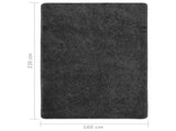 Shaggy Rug Dark Grey 160x230 cm Anti Slip 340380