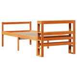 Bed Frame with Headboard without Mattress Wax Brown 90x200 cm 3305880