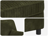 XXL Armchair with Cushions Green 1.5 Lines Fabric 42043502