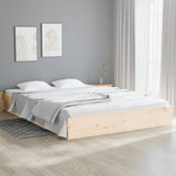 Bed Frame without Mattress Solid Wood 140x200 cm 820042