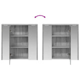 Bathroom Mirror Cabinet Grey Sonoma 63.5 x 16 x 62.5 cm 889156