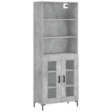 Highboard Concrete Grey 69.5x34x180 cm Engineered Wood 3189321