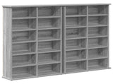 CD Cabinet 2 pcs Grey Sonoma 60 x 17 x 92 cm Engineered Wood 8012741