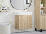 Bathroom Vanity Unit with Tap Sonoma Oak 45.5 x 22.5 x 84 cm 889453