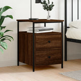 ZNTS Bedside Cabinet Brown Oak 44x45x60 cm Engineered Wood 826011