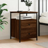 Bedside Cabinet Brown Oak 44x45x60 cm Engineered Wood 826011