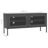TV Cabinet Anthracite 105x35x50 cm Steel 336240