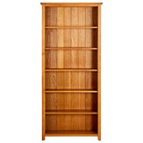 Bookcase Brown Solid Oak Wood 80x22.5x180 cm Bookcase 244470