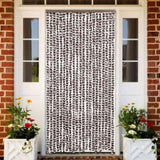 Fly Curtain Brown and White 90x200 cm Chenille 377392