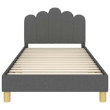 Children's Bed Frame with Headboard Dark Grey 80 x 200 cm 42011050