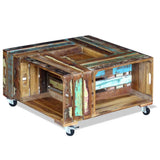 Coffee Table Solid Reclaimed Wood 70x70x35 cm 243306