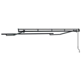 Awning Frame Retractable Manual Anthracite 3 x 2 m Metal 42002545