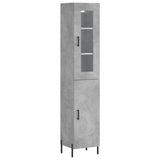 Highboard Concrete Grey 34,5x34x180 cm Engineered Wood 3199181