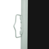 Patio Retractable Side Awning 170x300 cm Black 317886