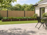 Raised Garden Bed Black 400 x 40 x 24 cm cold-rolled steel 8006352