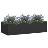 Office Flower Box Anthracite 90x40x23 cm Steel 336428