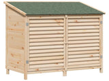 Garden Shed Natural 106 x 56 x 113.5 cm Solid Fir Wood 42033456