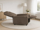 Recliner Chair Grey 75 x 95 x 106 cm Fabric 42051142