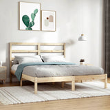 Bed Frame without Mattress 135x190 cm Double Solid Wood 3104908