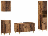 4 Piece Bathroom Cabinet Set ARNHEM Old Wood Engineered Wood 3417934