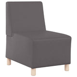 Modular Sofa Unit Armless 2 pcs Grey 55 x 74 x 82 cm 3399770