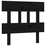 Bed Frame without Mattress Black 100x200 cm Solid Wood Pine 3193330