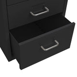 Mobile File Cabinet Black 28x41x69 cm Metal 335918