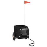 Pet Bike Trailer Black Oxford Fabric and Iron 93828
