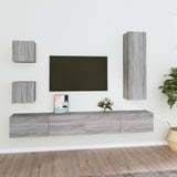 5 Piece TV Cabinet Set Grey Sonoma Engineered Wood 3114452