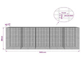 Gabion with 3.5 mm Wire and 5x2.5 cm Mesh 500x30x200 cm 3461812