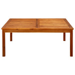 ZNTS Garden Coffee Table 110x110x45 cm Solid Acacia Wood 316397