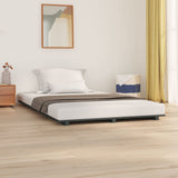 Bed Frame without Mattress Grey 120x200 cm Solid Wood Pine 824565