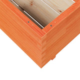 Garden Planter Wax Brown 70x70x49.5 cm Solid Wood Pine 847365