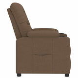 Recliner Chair Brown Fabric 339106